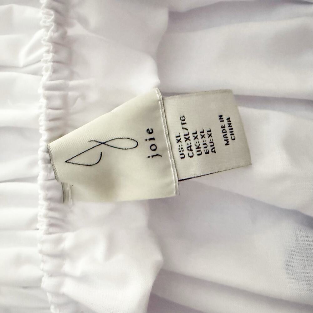 JOIE x ANTHROPOLOGIE | Cotton Blue Seashell White  Dress Embroidered NWT | XL - Picture 9 of 10